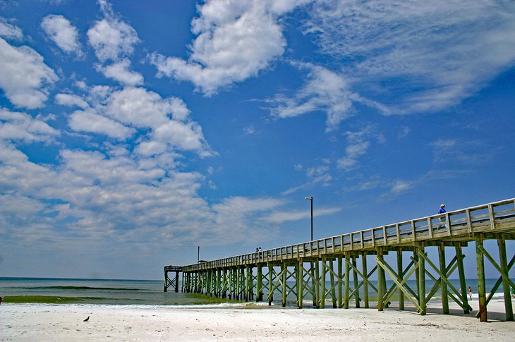 Pier in St. Andrews State Park, Florida