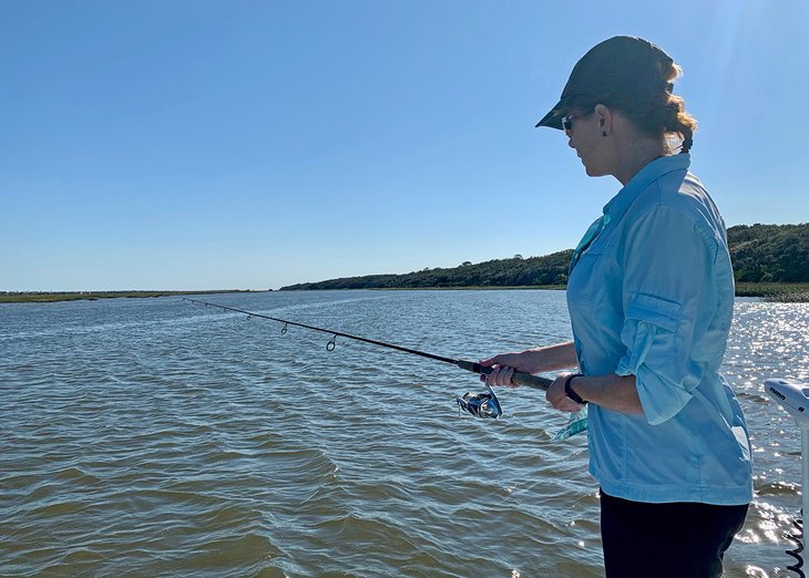 Anietra inshore fishing in St. Augustine