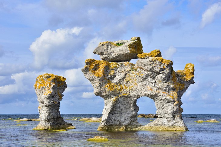 Langhammars Sea Stacks on the island of Fårö