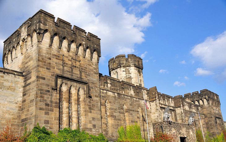 Outer Walls of Historic Eastern State Penitentiary in Philadelphia