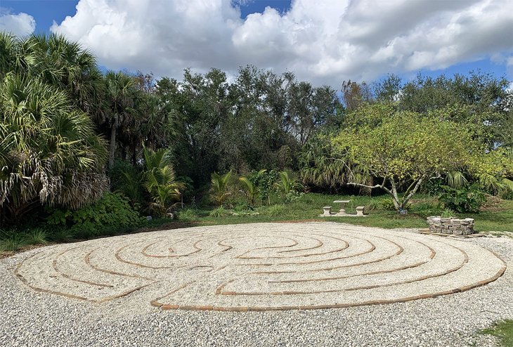 The labyrinth at the Helena Ramsay Memorial Garden