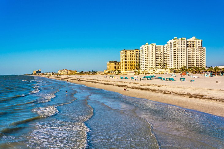 Beachfront hotels on Clearwater Beach