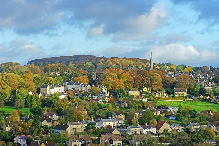 Village of Painswick in autumn, Gloucestershire