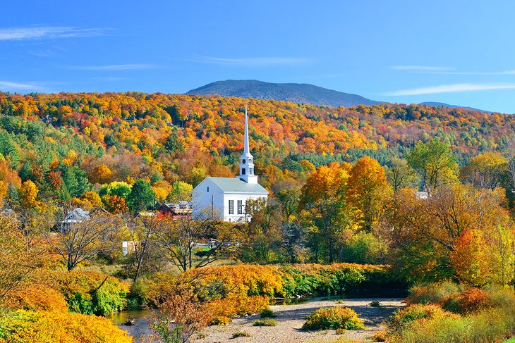 Fall colors in Stowe, VT