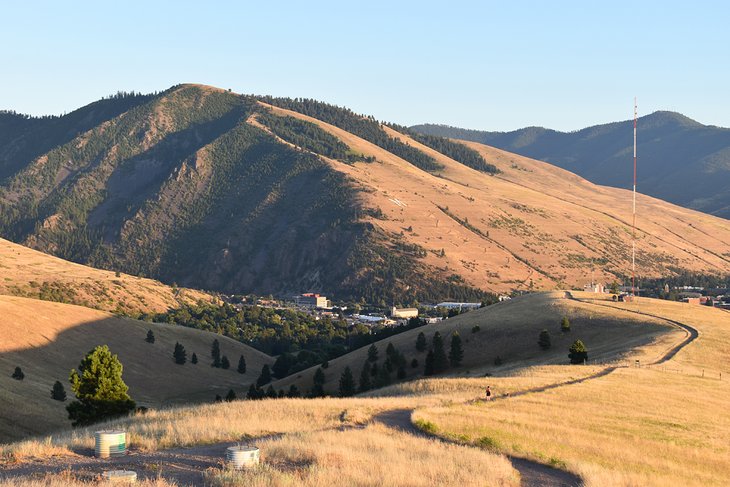 North Hills/Waterworks Trail, view of Mount Sentinel