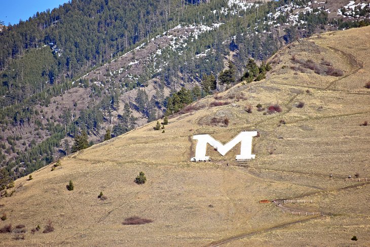Missoula's "M" on Mount Sentinel