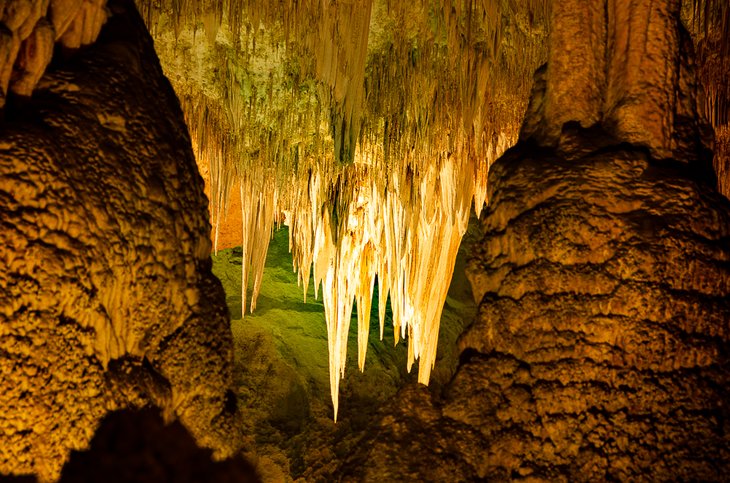 Lit formation in Carlsbad Caverns