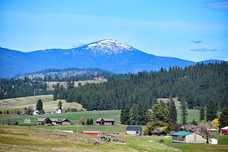 Mount Spokane seen from Antoine Peak parking