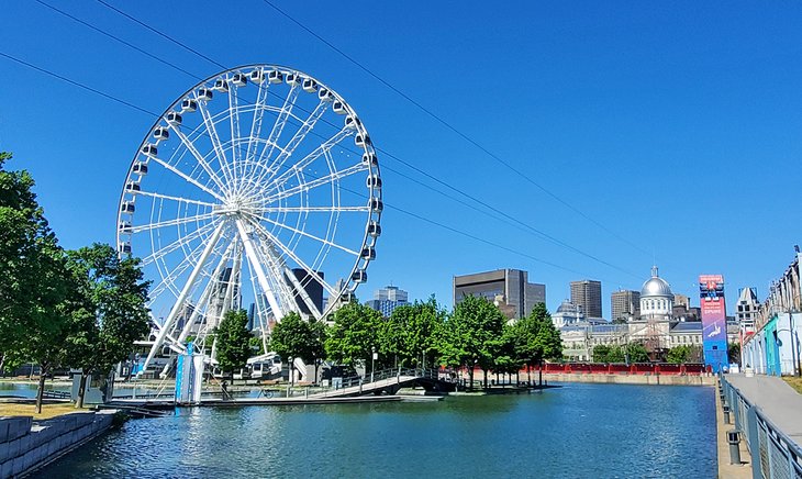 Ferris wheel and zipline at the Old Port