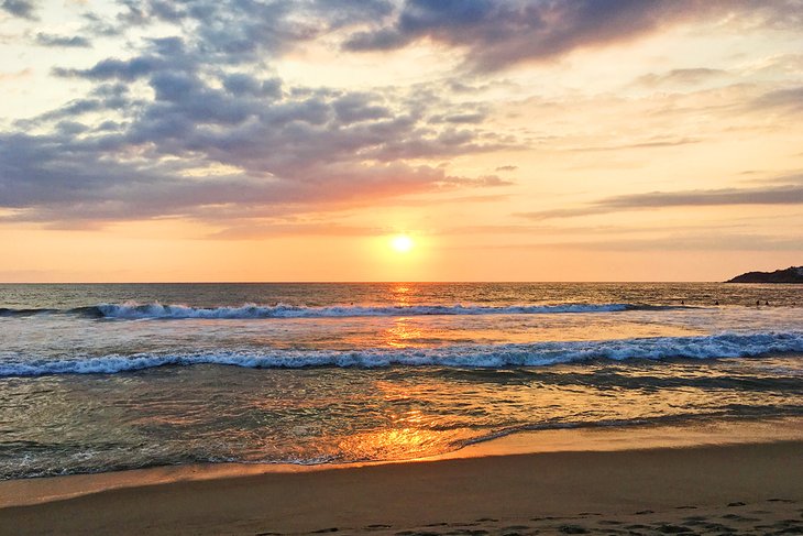 Playa Zicatela at sunset