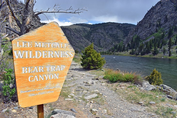Lee Metcalf Wilderness sign