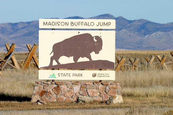 Sign at Madison Buffalo Jump State Park