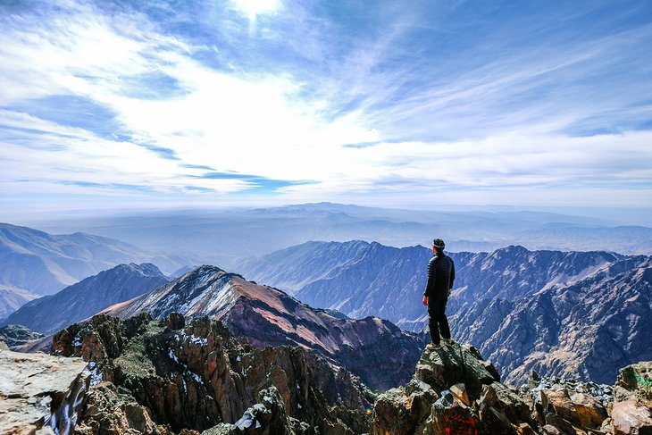Views from Jebel Toubkal's summit