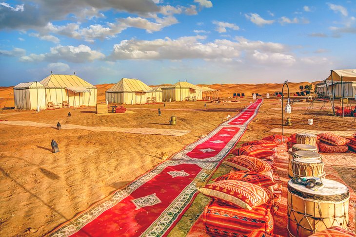 Luxury desert camp at Erg Chebbi