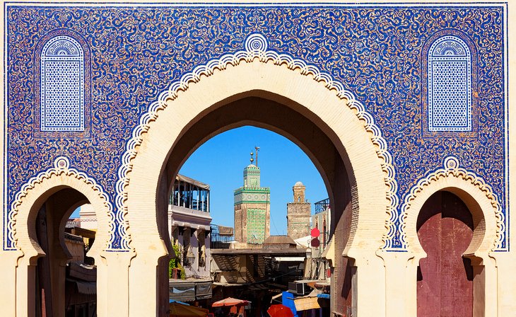 The Blue Gate in Fes, Morocco