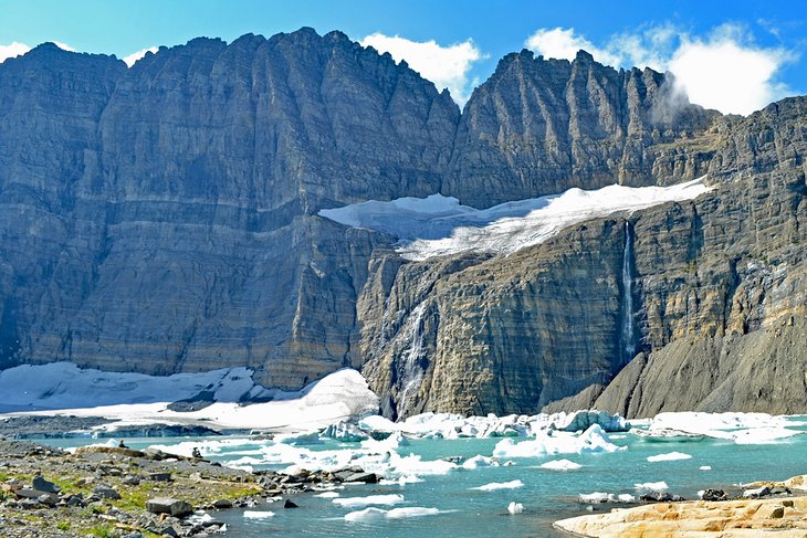 Grinnell Glacier in the Many Glacier region of the park