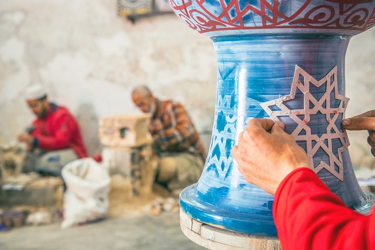 Fassi ceramic workshop in Fes