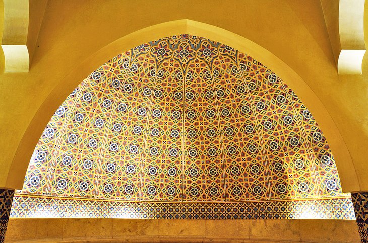 Traditional decoration of a Moroccan hammam