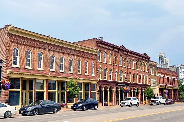 Red Wing Shoe Store and Museum on Main Street in Red Wing, MN