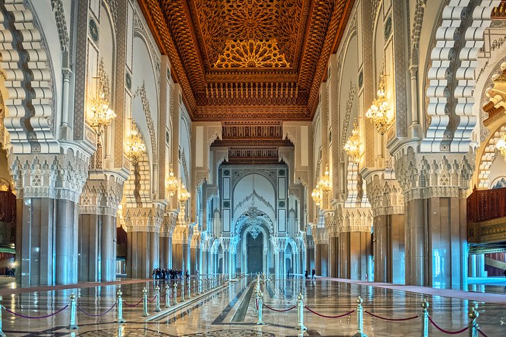Interior of the Hassan II Mosque