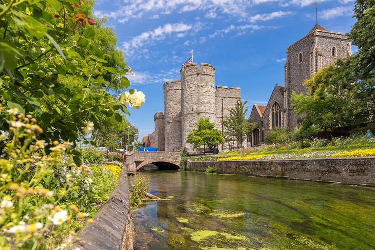 Canterbury in the summer, Kent, England