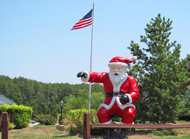 Santa statue in Santa Claus, IN