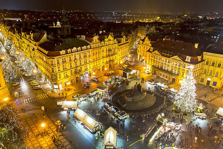 A Prague Christmas market
