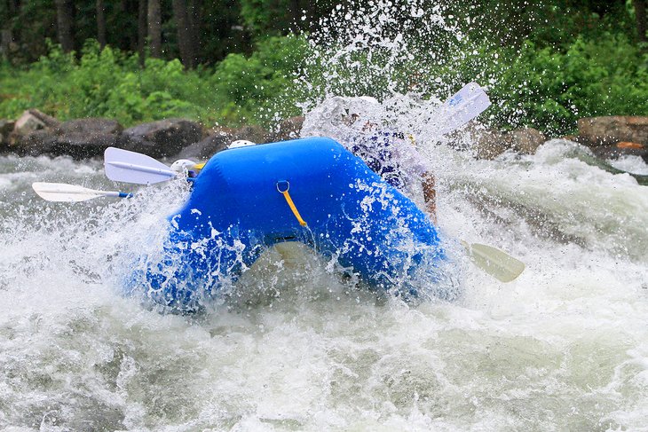 White water rafting on the Ocoee River in Tennessee