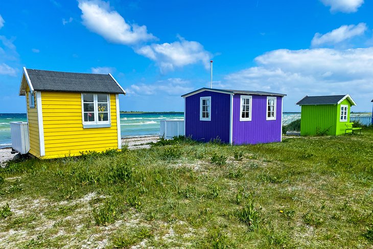 Colorful houses on Aero Island