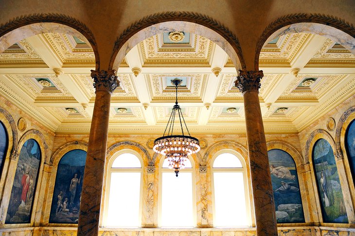 Interior of the Boston Public Library