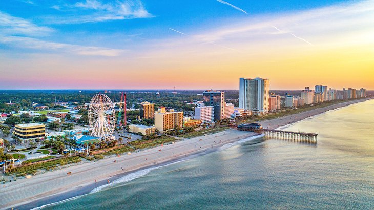 Aerial view of Myrtle Beach