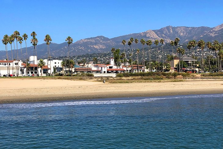 View of Santa Barbara from Stearns Wharf