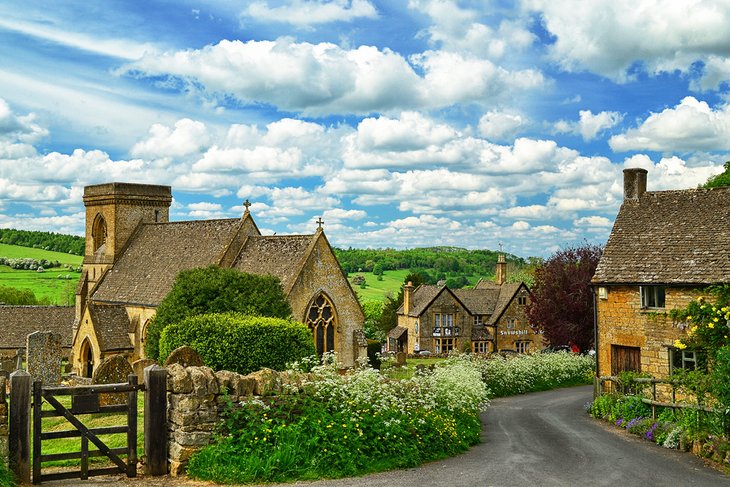 A pretty village in the Cotswolds