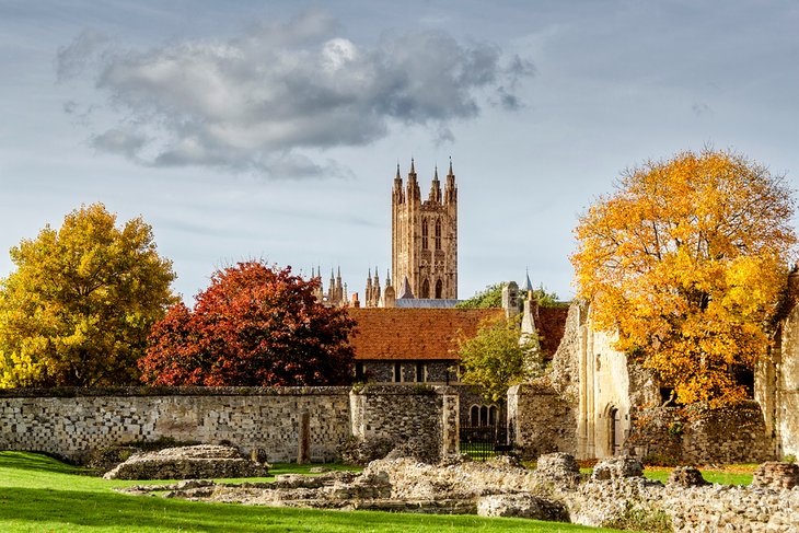 Canterbury Cathedral in the fall
