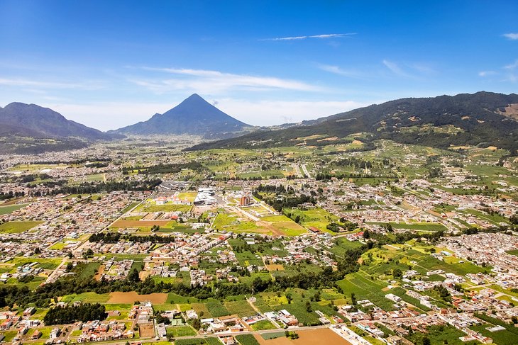 Aerial view of Quetzaltenango