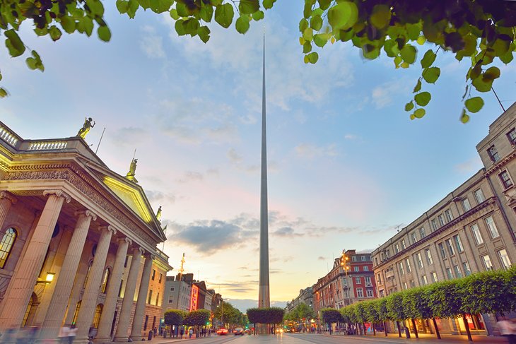 Spire of Dublin on O'Connell Street