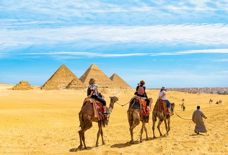 Camel riding at the Great Pyramids