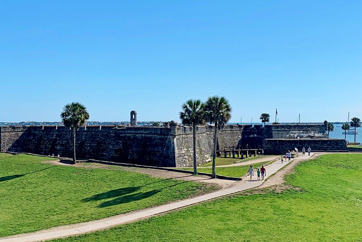 View over Castillo de San Marcos