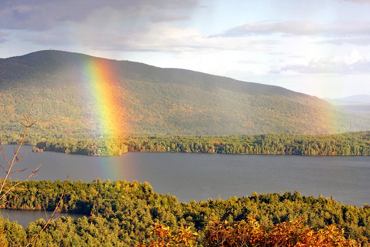 Rainbow over Squam Lake
