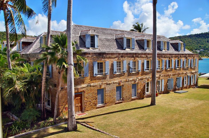 Historical building at Nelson's Dockyard in Antigua