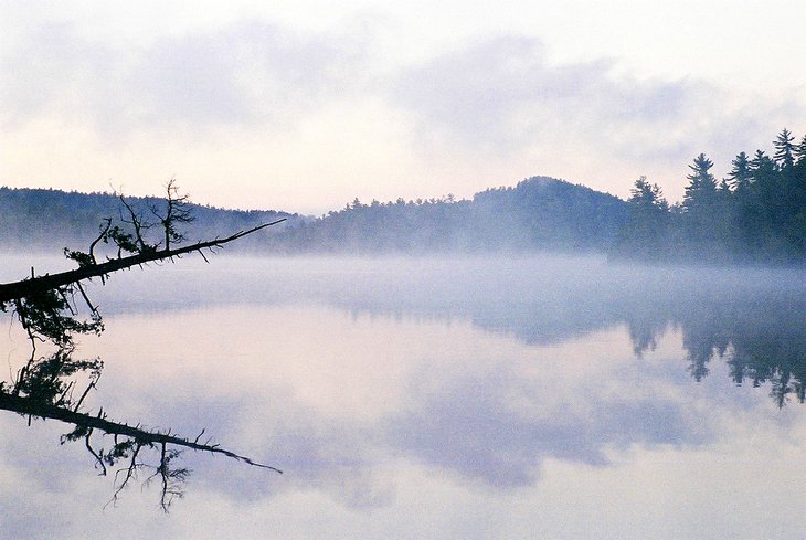 Misty morning on Lake Temagami