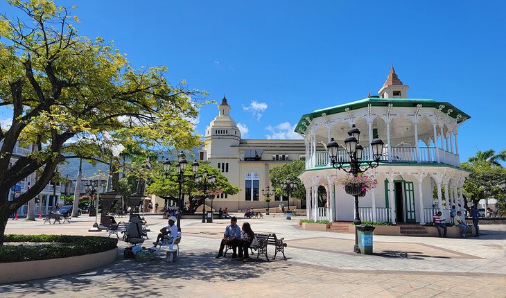 Parque Central in downtown Puerto Plata