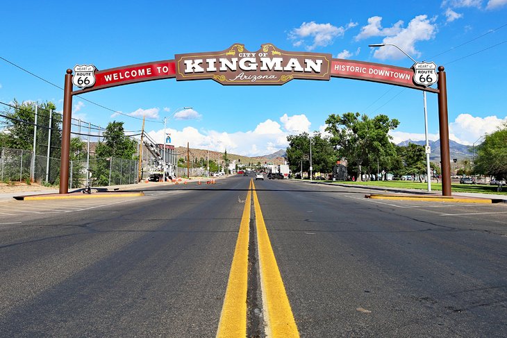 Kingman, Arizona welcome sign