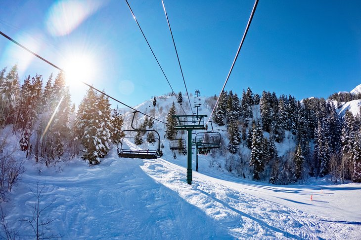 Ski lift at Sundance Ski Resort