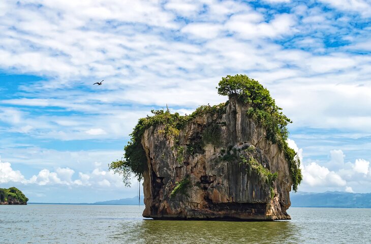 Limestone pinnacles in Los Haitises National Park