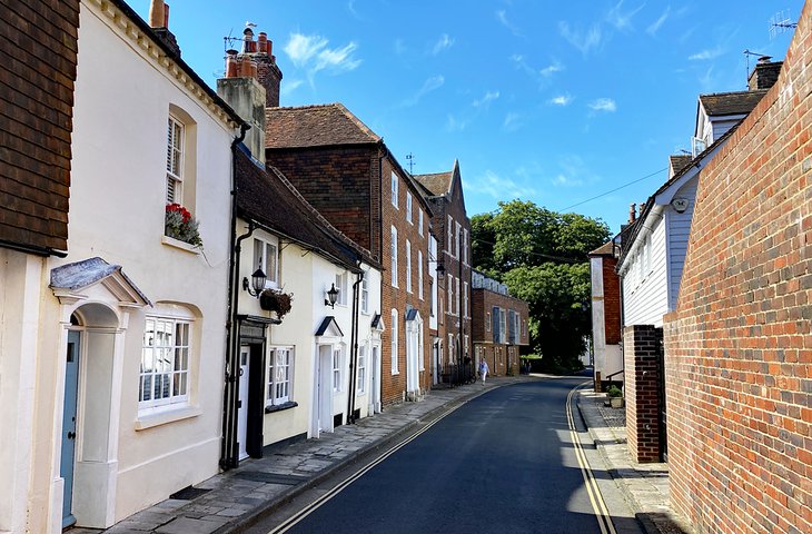 Street in Chichester's historic city center