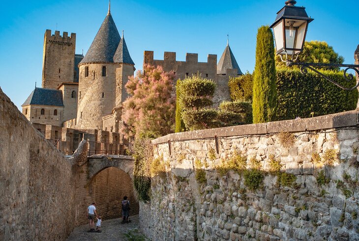 Ramparts Walk in Carcassonne