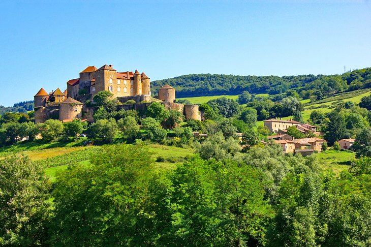 Detour en Route from Paris to Saint-Tropez: Burgundy Region, Castle near Cluny