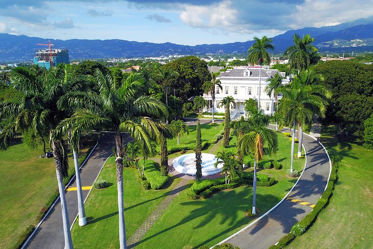 Aerial view of Devon House in Kingston