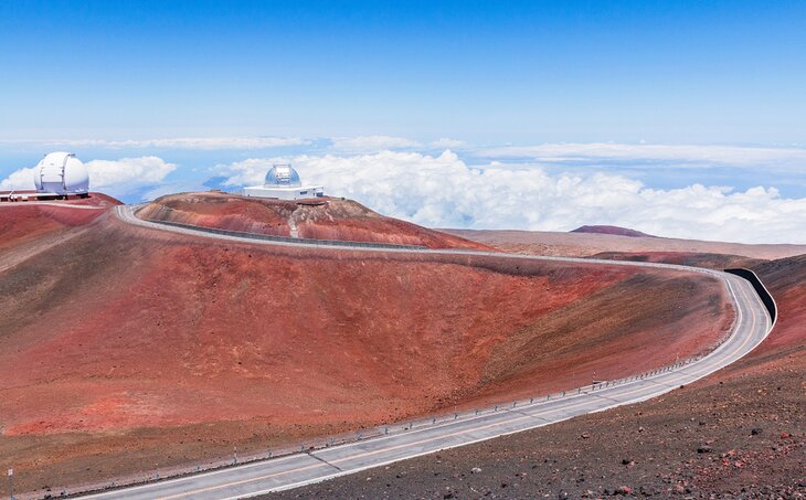 Telescopes on the summit of Mauna Kea